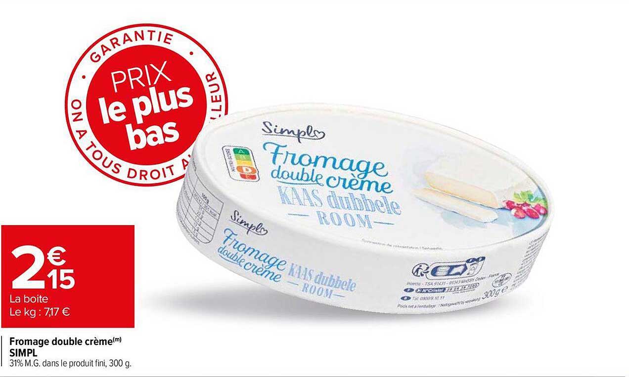 Fromage Double Crème Simpl