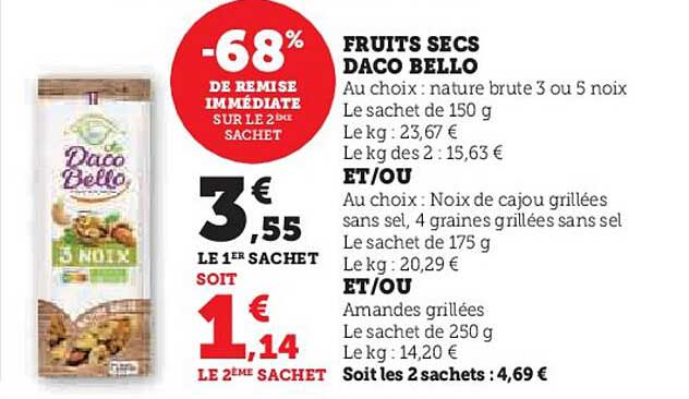 fruits secs daco bello