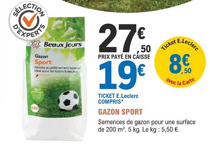 gazon sport beaux jours