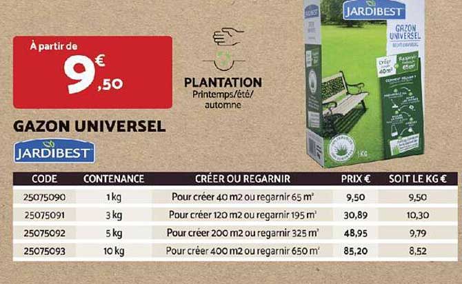 gazon universel jardibest