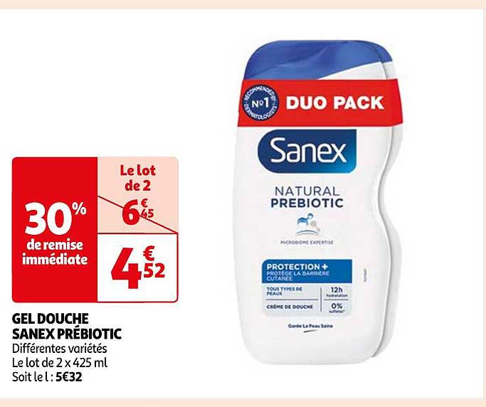Gel Douche Sanex Prébiotic