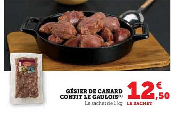 gésier de canard confit le gaulois