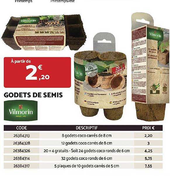Godets De Semis Vilmorin