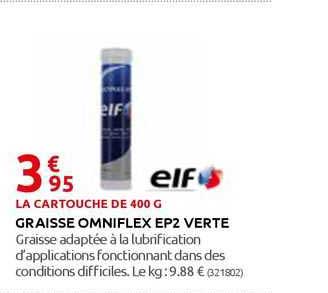 graisse omniflex ep2 verte elf