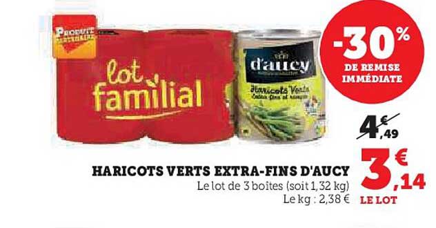 haricots verts extra-fins d'aucy
