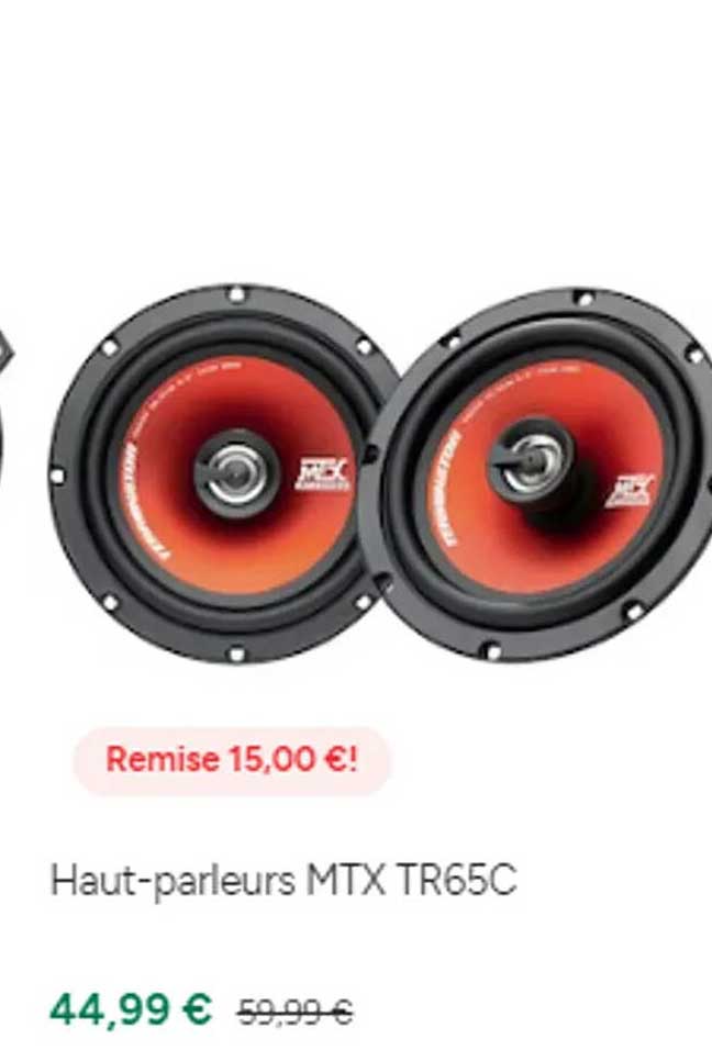 haut-parleurs mtx tr65c