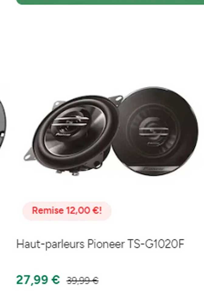Haut-parleurs Pioneer Ts-g1020f