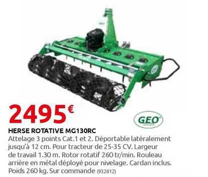 herse rotative mg130rc géo