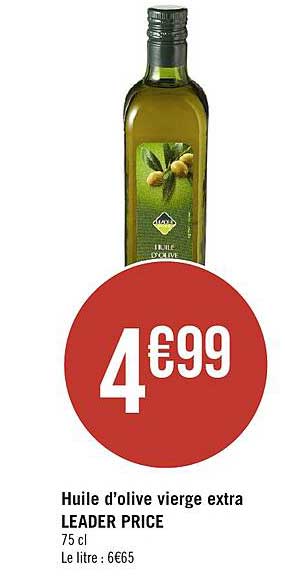 huile d'olive vierge extra leader price