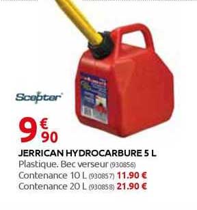 jerrican hydrocarbure 5 l scepter