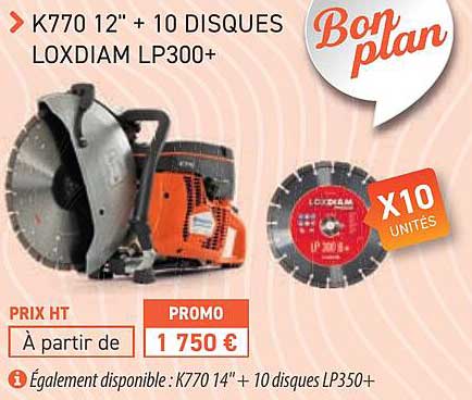 k770 12" + 10 disques loxdiam lp300+