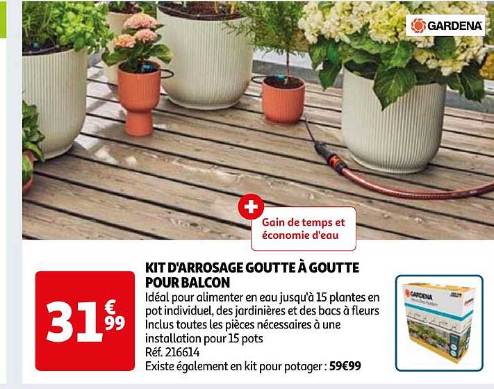 kit d'arrosage goutte à goutte pour balcon