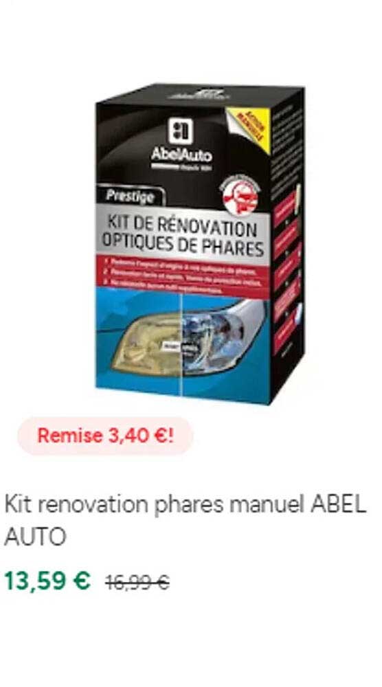 kit renovation phares manuel abel auto