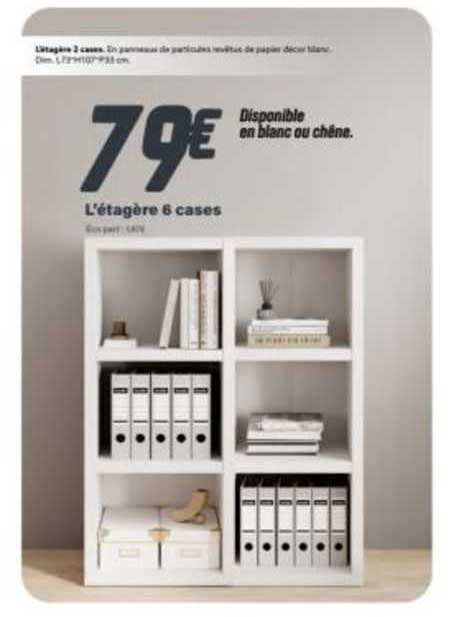 l'étagère 6 cases