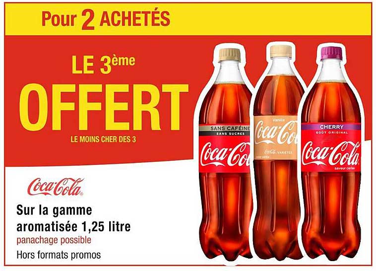 la gamme aromatisée 1,25 litre coca-cola