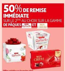 la gamme de pâques raffaello et mn chéri