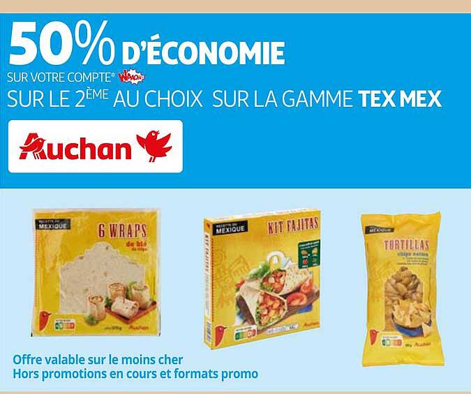 la gamme tex mex auchan