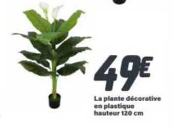 la plante décorative en plastique hauteur 120 cm