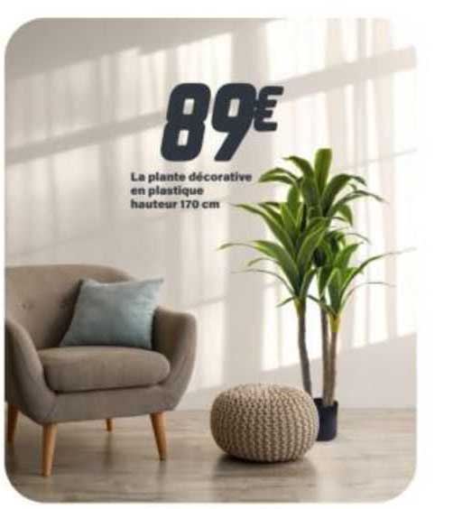 la plante décorative en plastique hauteur 170 cm