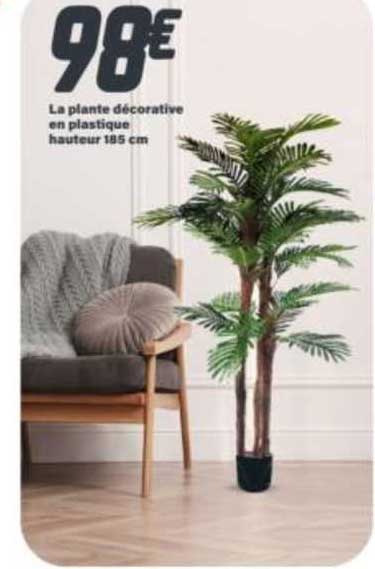 la plante décorative en plastique hauteur 185 cm