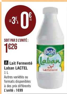 Lait Fermenté Laban Lactel