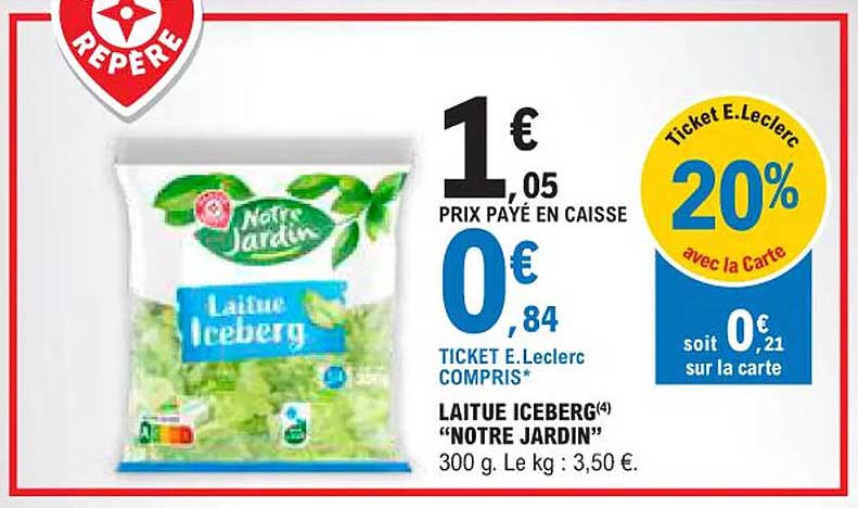 laitue iceberg "notre jardin"