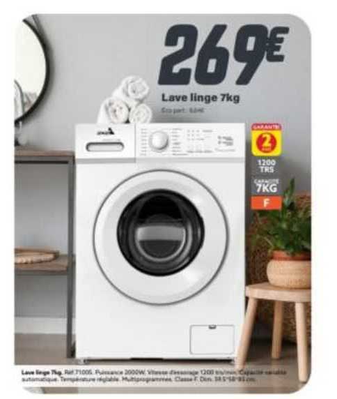 lave linge 7 kg