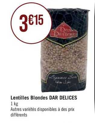 Lentilles Blondes Dar Délices