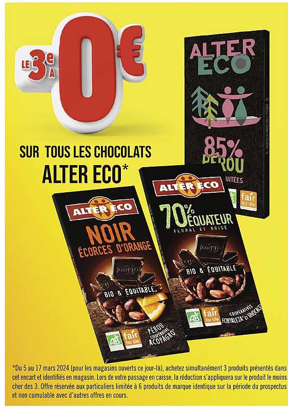 les chocolats alter eco