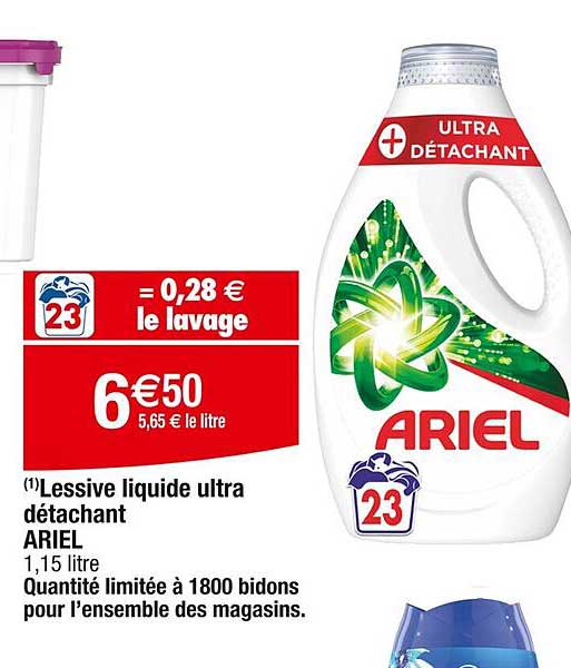 Lessive Liquide Ultra Détachant Ariel