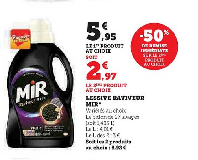 lessive raviveur mir
