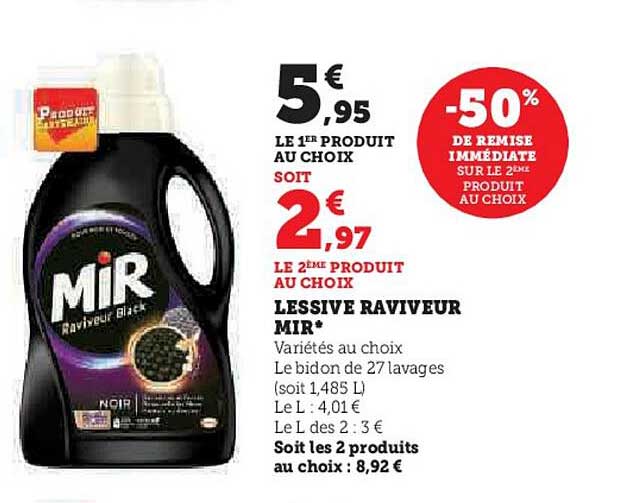 lessive raviveur mir