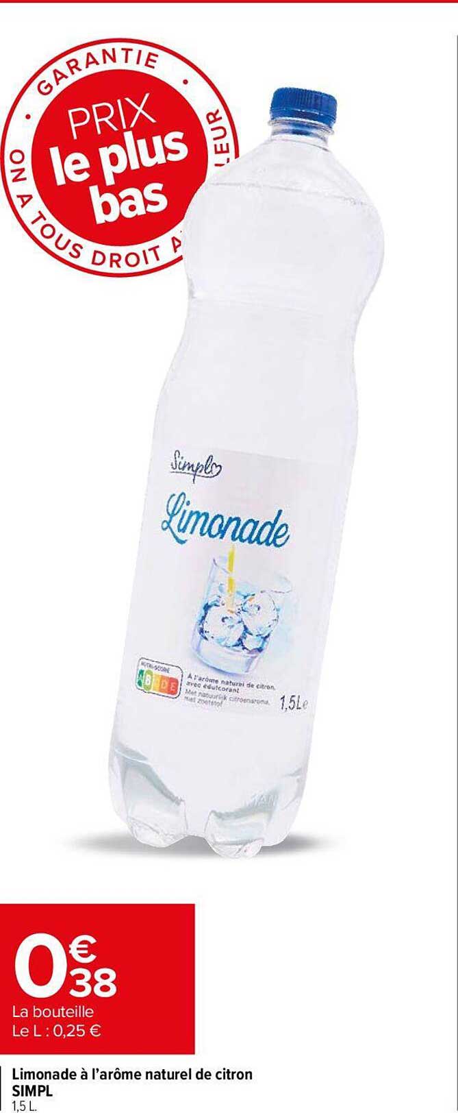 Limonade à L'arôme Naturel De Citron Simpl