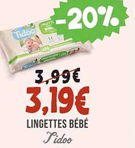 lingettes bébé tidoo