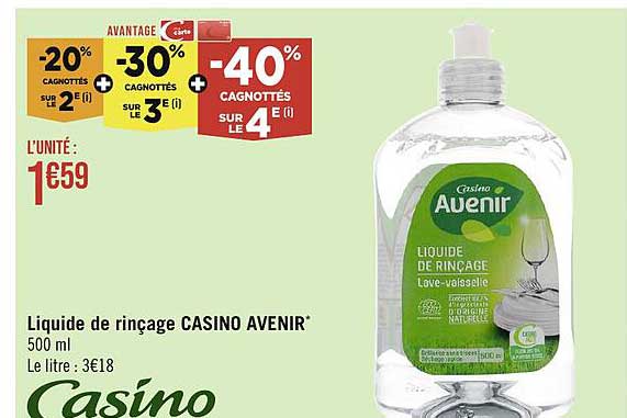 Liquide De Rinçage Casino Avenir
