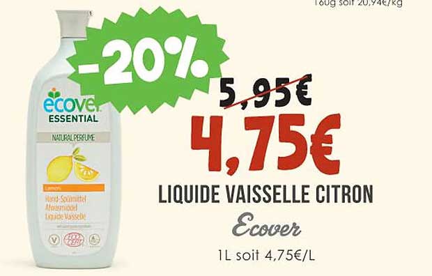 liquide vaisselle citron ecover