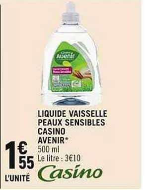 liquide vaisselle peaux sensibles casino avenir
