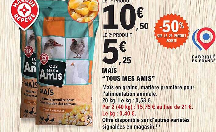 maïs "tous mes amis"