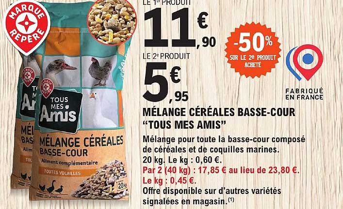 mélange céréales basse-cour "tous mes amis"