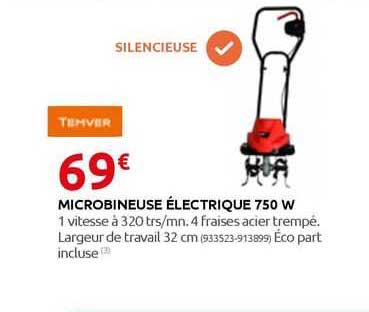 microbineuse électrique 750 w temver