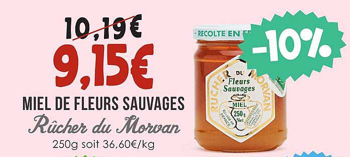 miel de fleurs sauvages rûcher du morvan