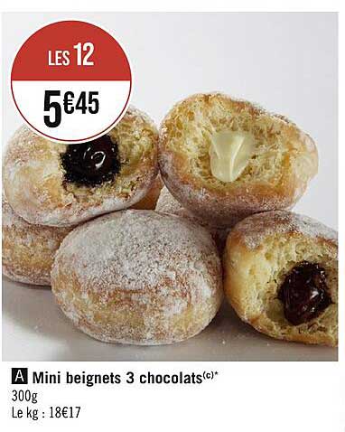 Mini Beignets 3 Chocolats