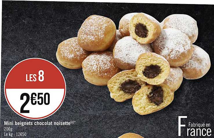 Mini Beignets Chocolat Noisette