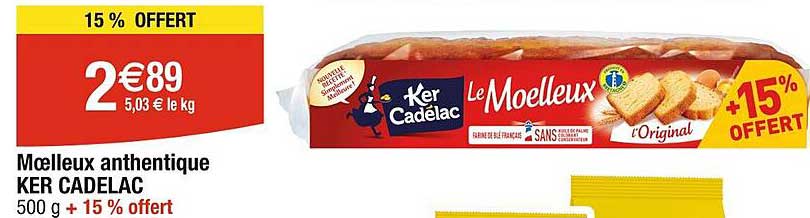 moelleux anthentique ker cadelac