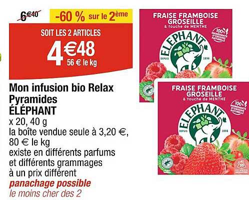 mon infusion bio relax pyramides éléphant