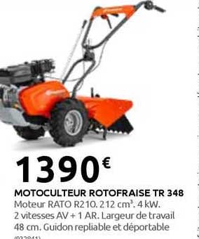 motoculteur rotofraise tr 348