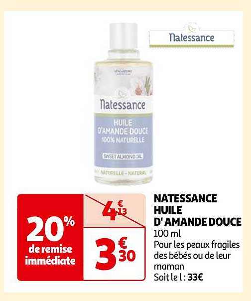 natessance huile d'amande douce