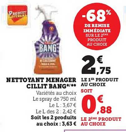 nettoyant ménager cillit bang