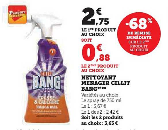 nettoyant ménager cillit bang