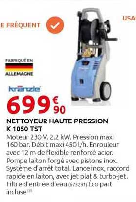 nettoyeur haute pression k 1050 tst kranzle